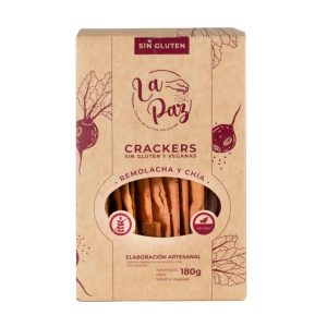 Galletas Crackers de Remolacha y Chía sin Gluten – La Paz