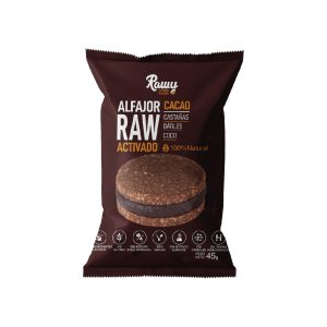 Alfajor Rawy de Chocolate Activado 45g