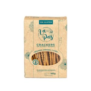 Galletas Crackers sin Gluten – La Paz (Sésamo, Girasol y Chía)