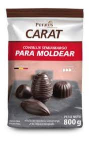 Chocolate Cobertura Semiamargo CARAT 800g