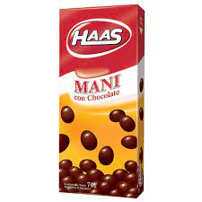 Mani c/chocolate  70GRS.-HAAS