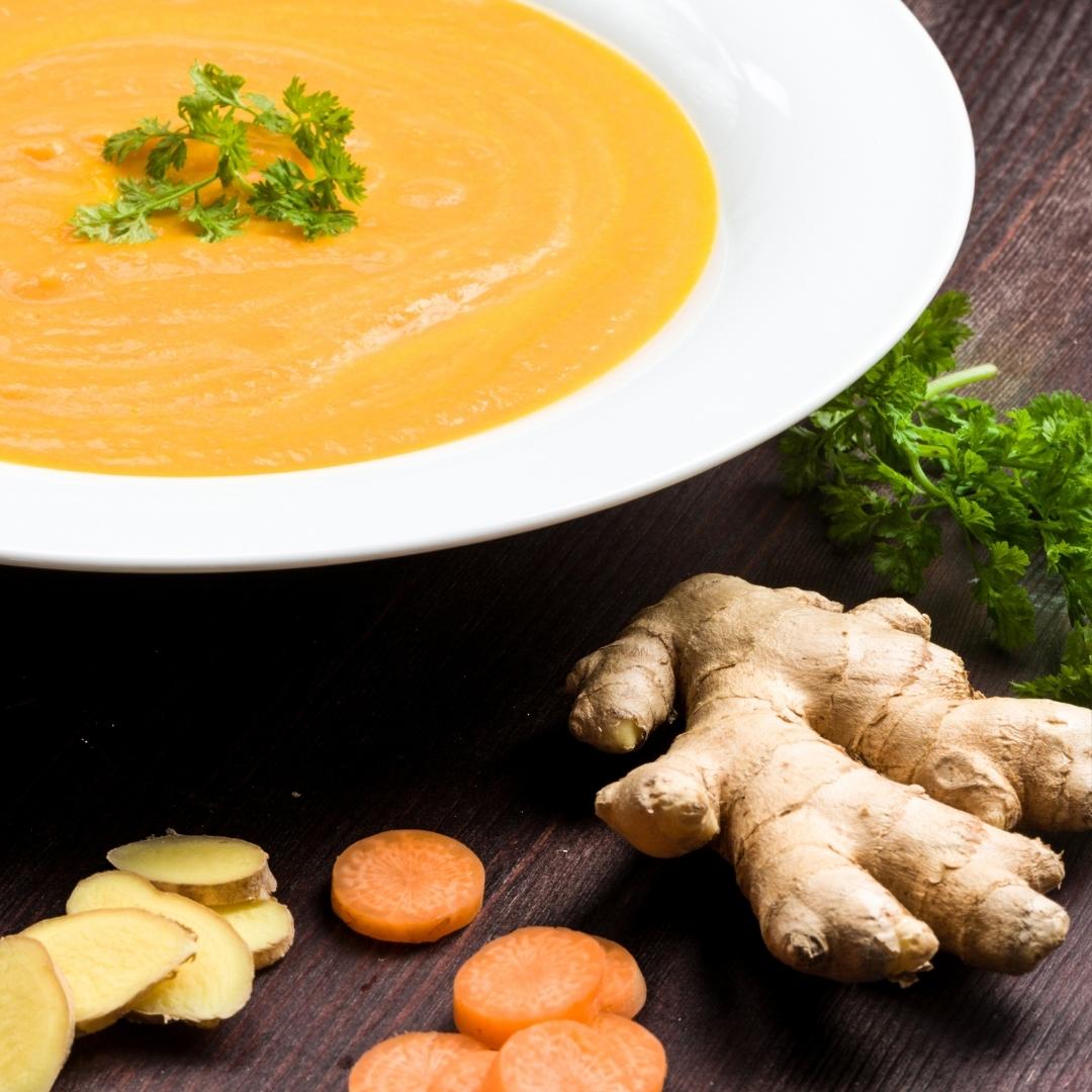 Lee más sobre el artículo Sopa Crema de zanahoria con jengibre y miel