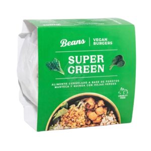 Hamburguesas BEANS Super Foods SUPER GREEN x 4 unidades