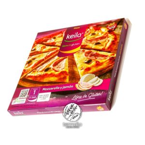 Pizza KEILA Libre de Gluten Mozzarella y Jamón 1 unidad 360g