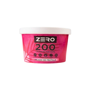 Helado ZERO de Frutilla 250ml sin gluten vegano