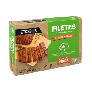 Filetes Vegetales ETOSHA de Seitán sabor Orégano y Tomillo – 6 unidades (360 g)