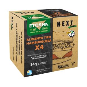 Hamburguesas Vegetales ETOSHA Next Food – 4 unidades (320 g)