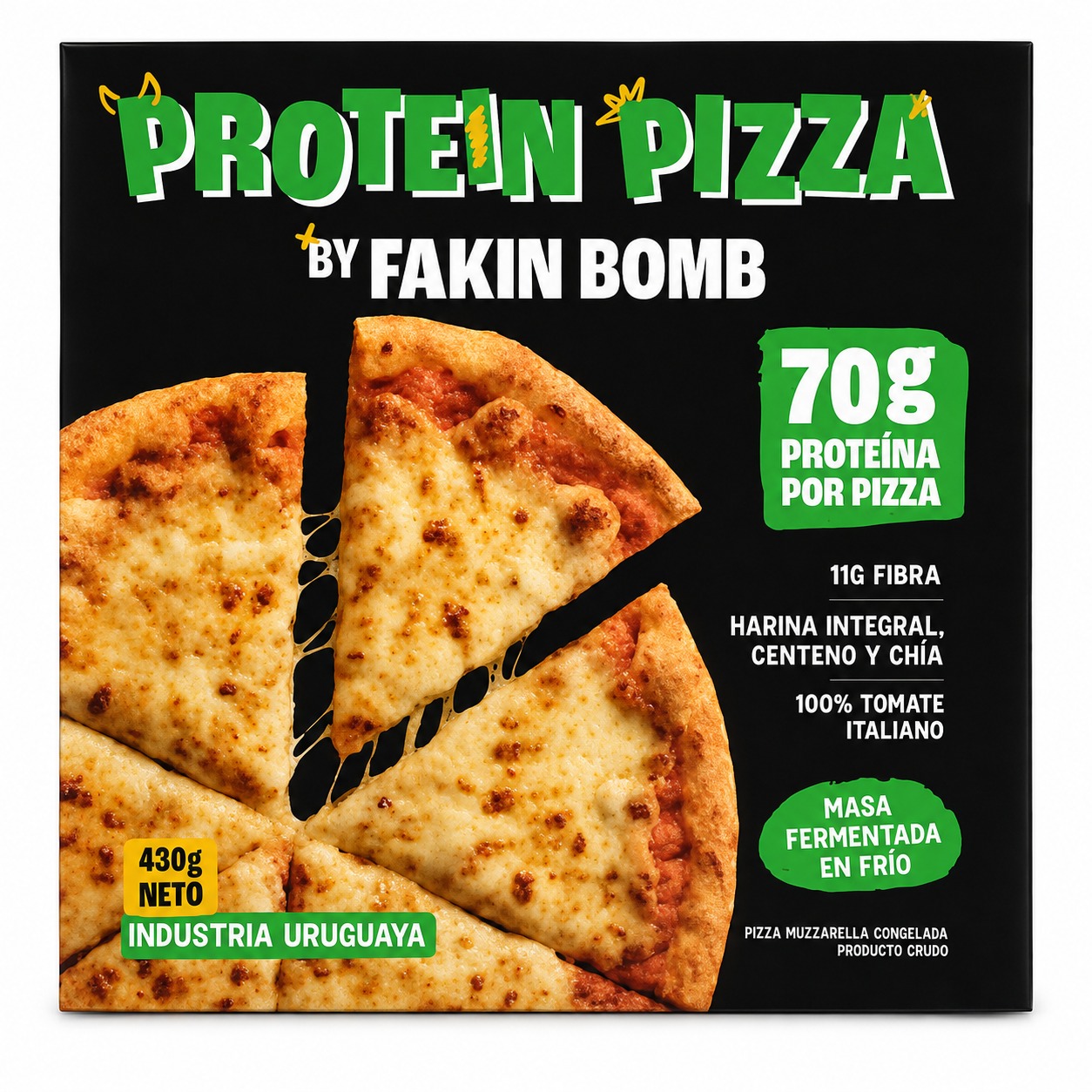Protein Pizza by Fakin Bomb – Pizza Proteica de Muzzarella 430 g