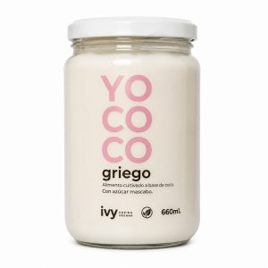 Yogurt YOCOCO Griego IVY – A Base de Coco con Azúcar Mascabo 660 ml