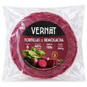 Tortillas de Remolacha VERNAT Integrales – 8 unidades / 340 g
