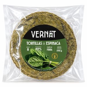 Tortillas de Espinaca VERNAT Integrales – 8 unidades / 340 g